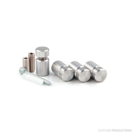 Round Standoffs, Aluminum Clear Anodized